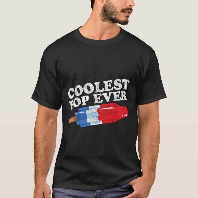 Coolster Pop je Popsicle Funny Retro Bomb Väter T-Shirt (Vorderseite)