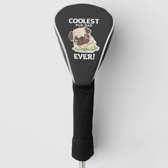 Coolster Pug-Vater Ever Golf Headcover (Vorderseite)
