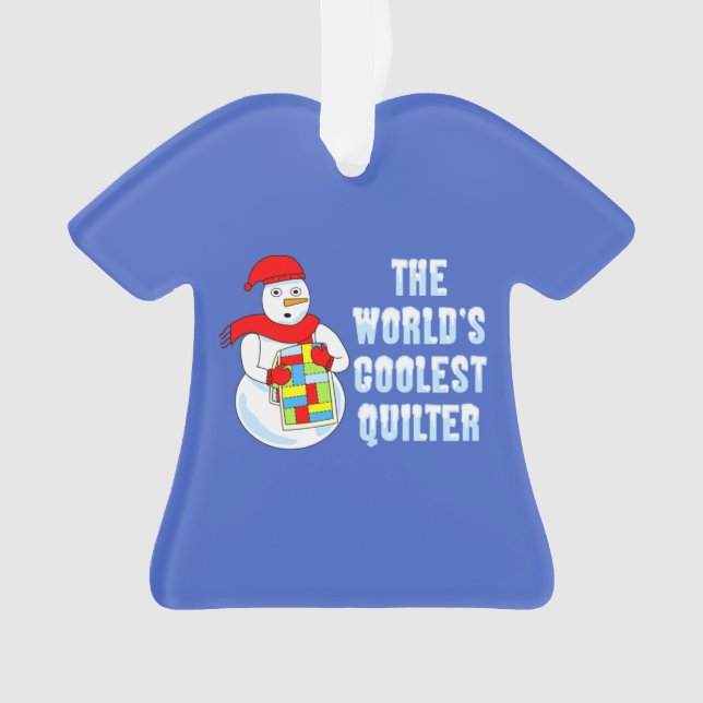 Coolster Quilter T - Shirt Ornament (Vorderseite)