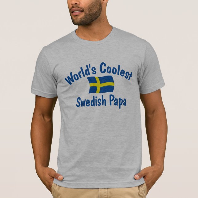 Coolster schwedischer Papa T-Shirt (Vorderseite)