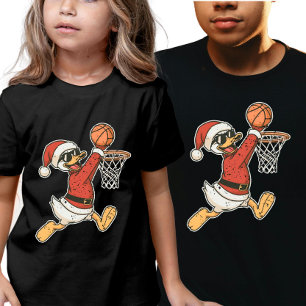 Coolster Sportlicher Weihnachts-Enten-Slam-Dunk  Tri-Blend Shirt
