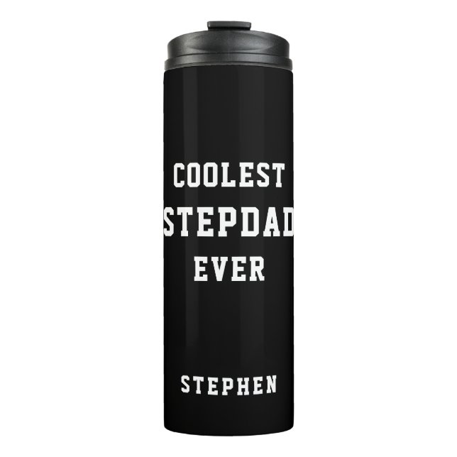 Coolster Stepdad je Typografie Personalisierter Va Thermosbecher (Vorderseite)