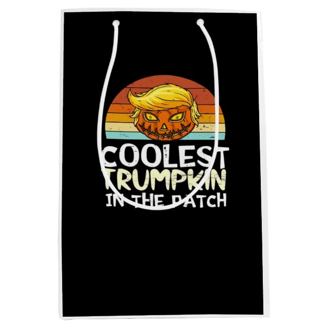 Coolster Trumpkin-Patch Mittlere Geschenktüte (Vorderseite)