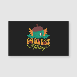 coolster Truthahn Herbst Thanksgiving Day Magnetkarte