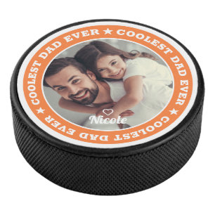 Coolster Vater Aller Zeiten Modernes Benutzerdefin Eishockey Puck