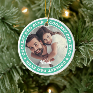 Coolster Vater Aller Zeiten Modernes Benutzerdefin Keramik Ornament