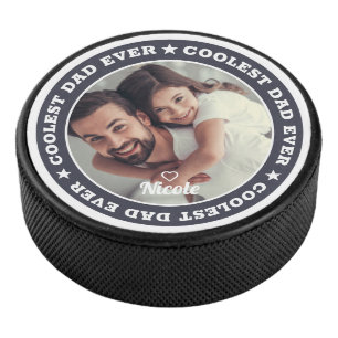 Coolster Vater je Modernes Foto Eishockey Puck