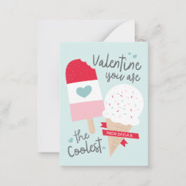 Coolstes Klassenzimmer Valentine Mitteilungskarte