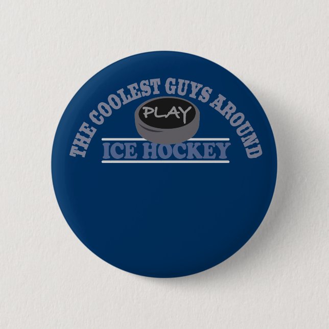 Coolstes Typ-Spiel-Eis-Hockey Button (Vorderseite)
