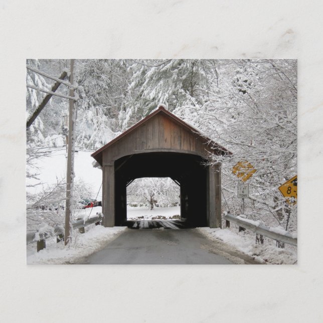 Coombs Covered Bridge Postkarte (Vorderseite)