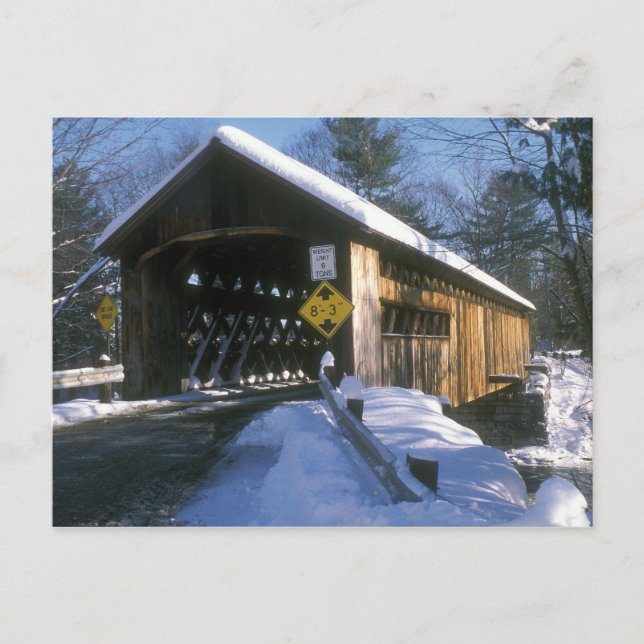 Coombs Covered Bridge Winchester NH Postkarte (Vorderseite)