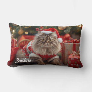 Coon Cat Weihnachten Personalisiert Lendenkissen