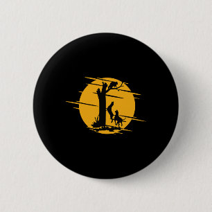Coon Hound Dog Raccoon Howling - Spaß Coo Button