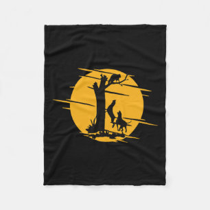 Coon Hound Dog Raccoon Howling - Spaß Coo Fleecedecke