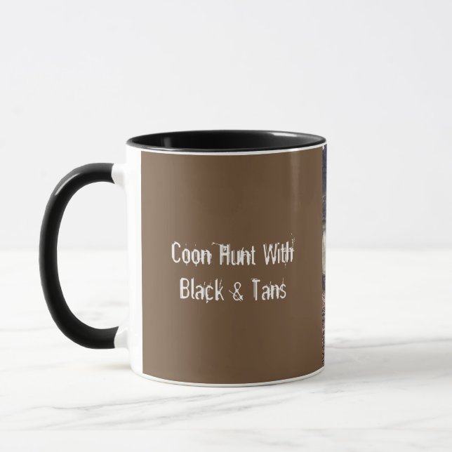 Coon Hunt mit Black & Tans Tasse (Links)