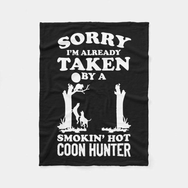 Coon Jagd Coonhounds Coon Jäger Fleecedecke (Vorderseite)