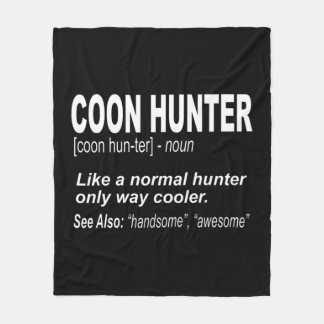 Coon Junter für Menschen, die Raccoons jagen Fleecedecke