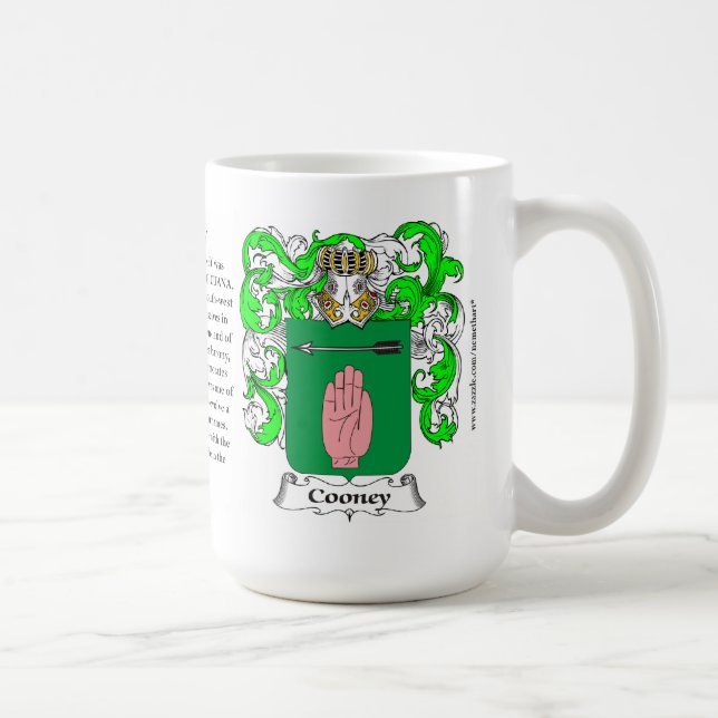 Cooney, der Ursprung, die Bedeutung und das Wappen Tasse (Rechts)