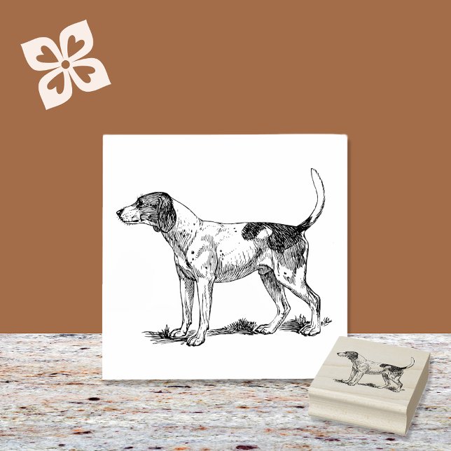 Coonhound Dog Breed Gummistempel (Von Creator hochgeladen)