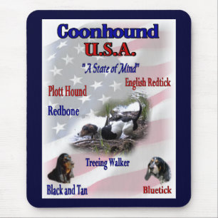 Coonhound Liebhaber Geschenke Mousepad