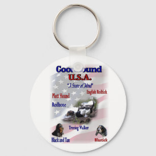 Coonhound USA Geschenke Schlüsselanhänger