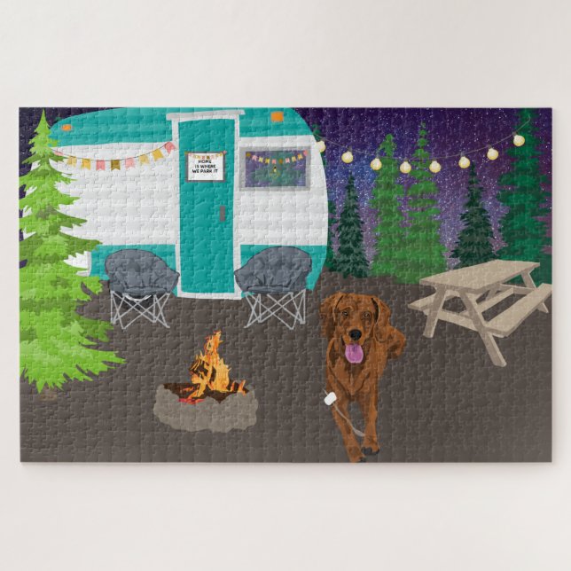 Coonhounds-Camping Puzzle (Horizontal)