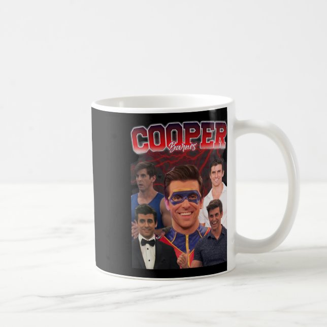 Cooper Barnes Retro Style Aufkleber Kaffeetasse (Rechts)