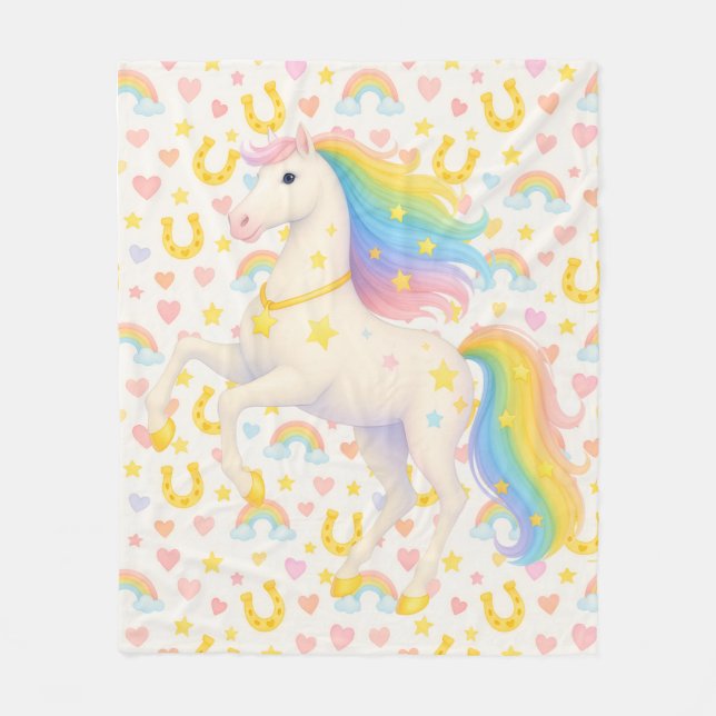 Cooper & Cody Best-Friend Horses Fleece Throw  (Vorderseite)