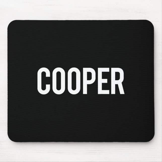 Cooper - Cool New Funny Name Fan Gift Tee  Mousepad (Vorne)
