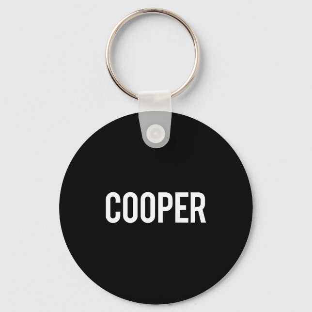 Cooper - Cool New Funny Name Fan Gift Tee  Schlüsselanhänger (Vorderseite)