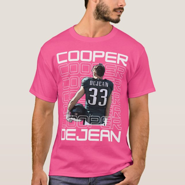 Cooper Dejean 33 Phil Football Cartoon Kfcd002 T-Shirt (Vorderseite)