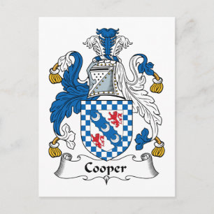 Cooper-Familienwappen Postkarte