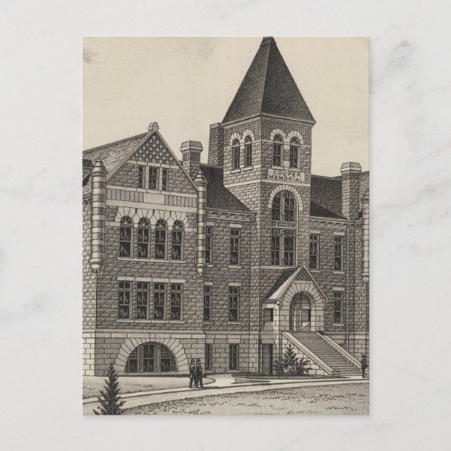 Cooper Memorial Uni, Sterling, Kansas Postkarte (Vorderseite)