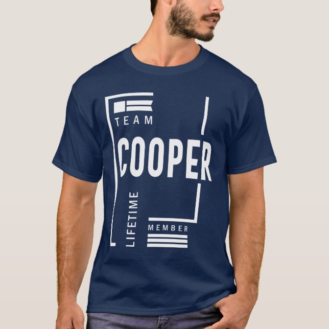 Cooper Personalisiert Name Geburtstagsgeschenk T-Shirt (Vorderseite)
