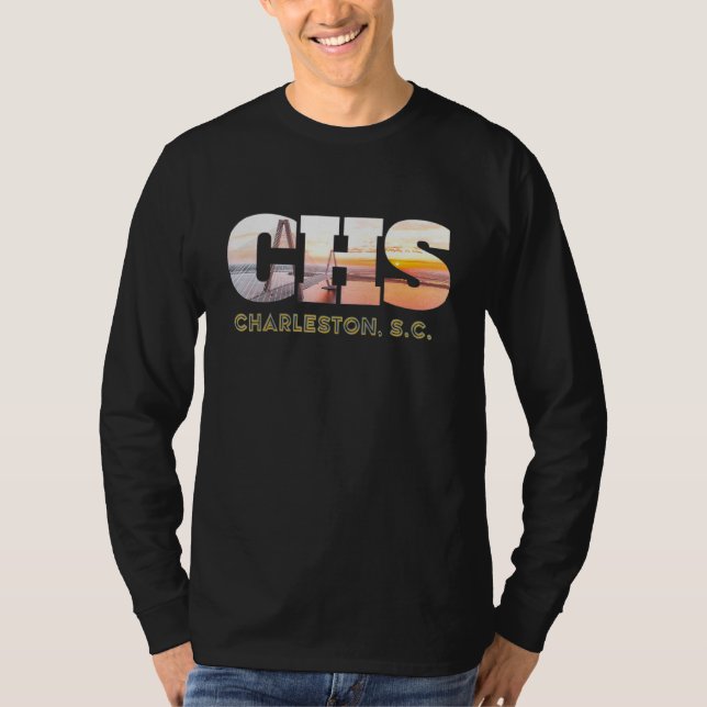 Cooper River Bridge Art Charleston South Carolina T-Shirt (Vorderseite)