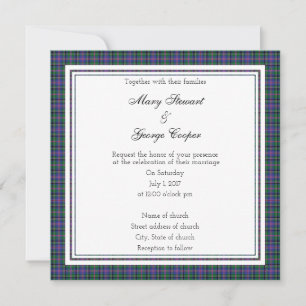 Cooper Scottish Wedding Square Einladung