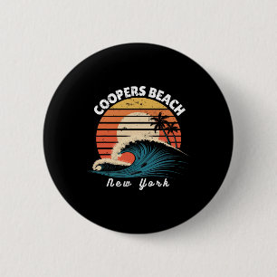 Coopers Beach New York Frauen Männer Surfboarding Button