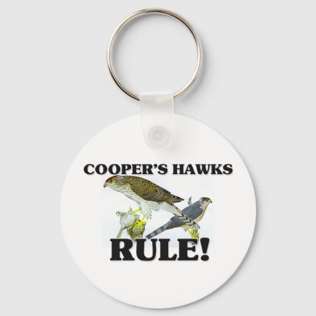 COOPERS HAWKS-Regel! Schlüsselanhänger (Vorderseite)