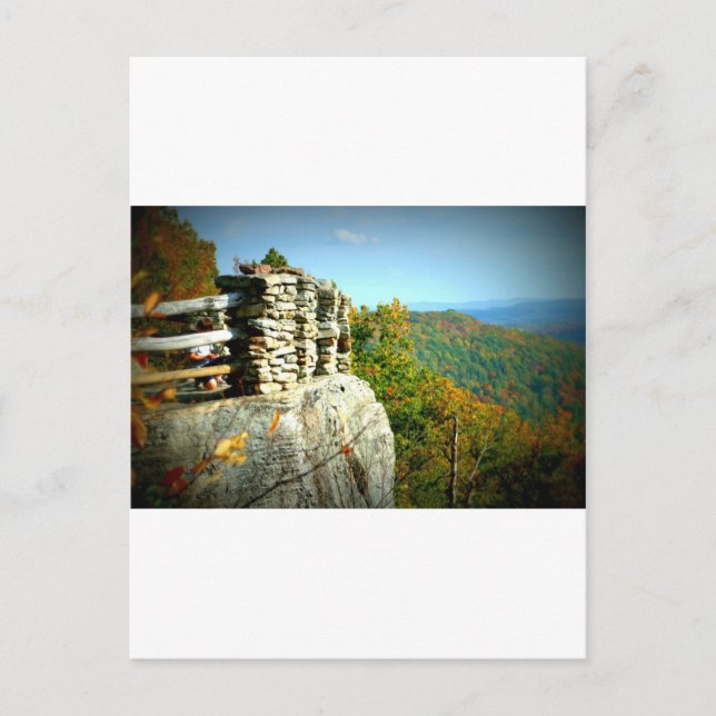 Coopers Rock Blick im Herbst. West Virginia Postkarte (Vorderseite)