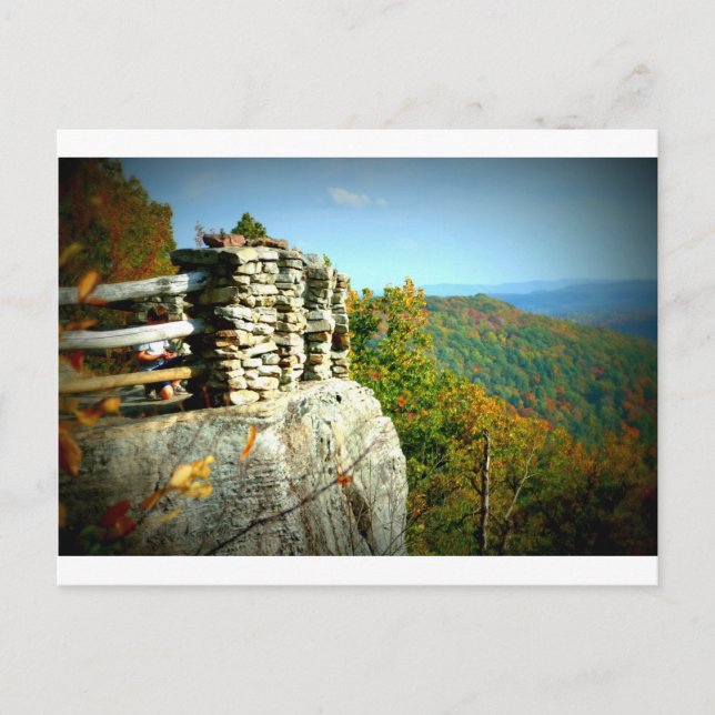 Coopers Rock Blick im Herbst. West Virginia Postkarte (Vorderseite)
