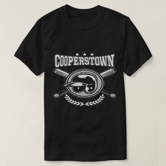 Cooperstown New York Baseball Game Family Vacation T-Shirt (Design vorne)