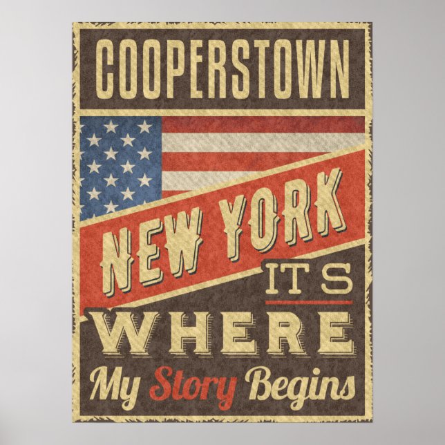 Cooperstown New York Poster (Vorne)