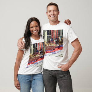 Cooperstown NY - Bäckereifenster mit amerikanische T-Shirt