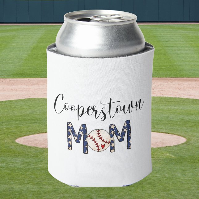 Cooperstown NY Baseball Mama Stars Script Team Mam Dosenkühler (Von Creator hochgeladen)