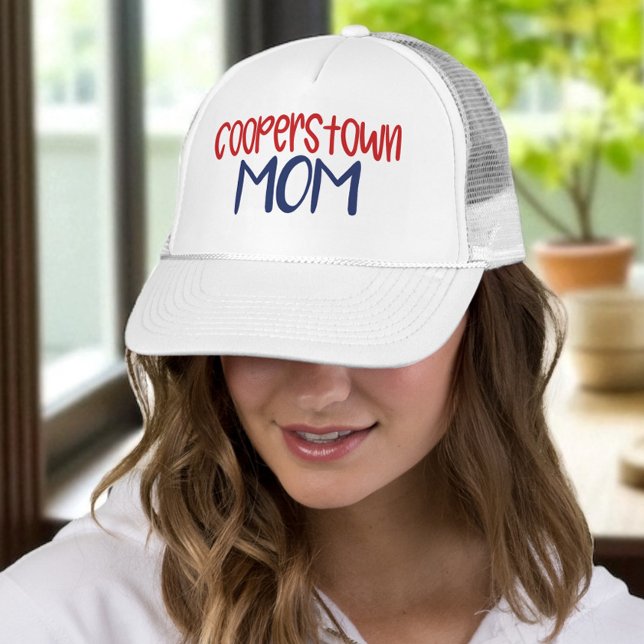 Cooperstown NY Baseball Mom  Truckerkappe (Von Creator hochgeladen)