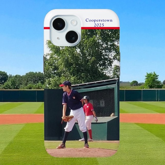 Cooperstown NY Baseball Player Photo Year Custom Case-Mate iPhone Hülle (Von Creator hochgeladen)