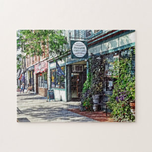 Cooperstown NY - Geschäfte entlang der Main Street Puzzle