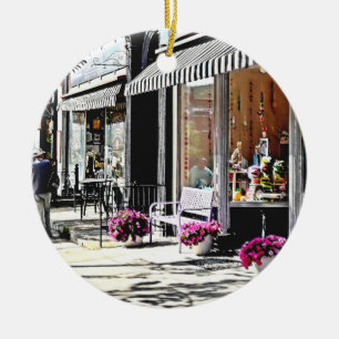 Cooperstown NY - Geschenkladen und Restaurants Keramik Ornament