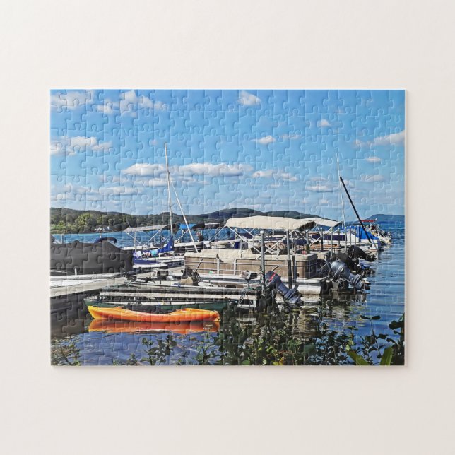 Cooperstown NY - Marina Beim Lake Front Park Puzzle (Horizontal)