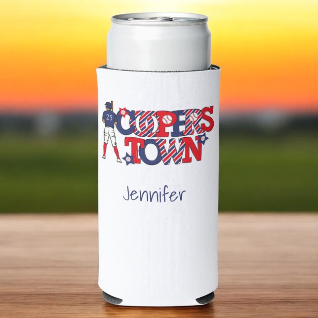 Cooperstown Patriotic Letters Baseball Parent Blue Selters Dosenkühler (Von Creator hochgeladen)